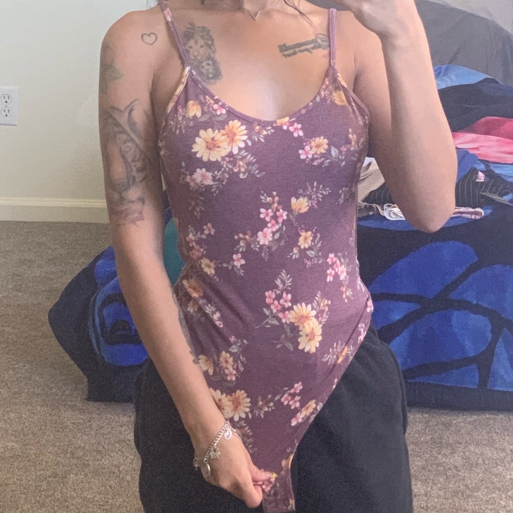 Cute flower one piece shirt